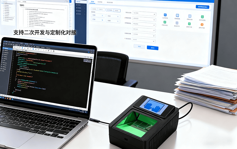 光學(xué)四指掃描儀SDK開(kāi)發(fā)包_政務(wù)系統(tǒng)對(duì)接示意圖