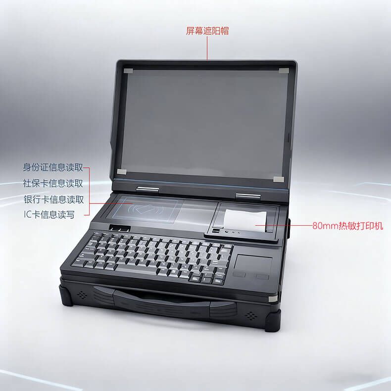 源頭工廠 15.6寸工業(yè)計算機ODM/OEM定制 全加固抗震便攜筆記本 支持銀河麒麟系統(tǒng) 多功能模塊擴展